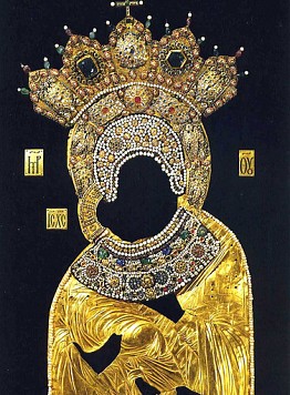 Il cornice della icona della Madonna di Vladimir - Guida a Mosca