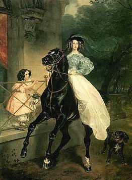 l dipinto di Karl Bryullov 'La cavallerizza' - Guida a Mosca