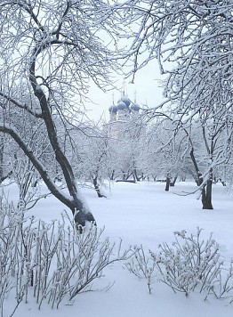 Chiesa della Madonna di Kazan d'inverno - Guida a Mosca
