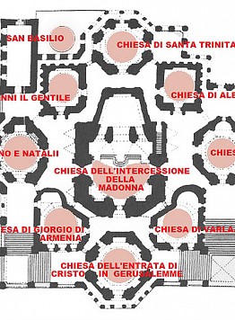 La piantina della Cattedrale - Guida a Mosca