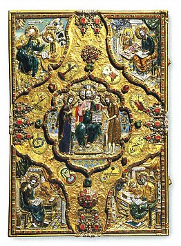 Il cornice del Vangelo. E' contributo dello zar Fedor Alekseevic in una Cattedrale - Guida a Mosca