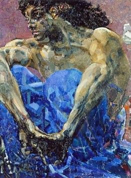 Il dipinto 'Il demone seduto nel giardino' di Mikhail Vrubel - Guida a Mosca