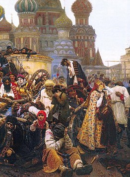 Il dipinto di Vassili Surikov  'Il mattino dell'esecuzione degli Srel'zy' - Guida a Mosca