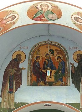 Le immagini sopra dell'entrata nel Monastero di San Sergio - Guida a Mosca