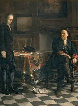 Il dipinto storico di Nikolaj Ge 'Pietro I interroga lo Zarevič Alessio a Peterhof' - Guida a Mosca